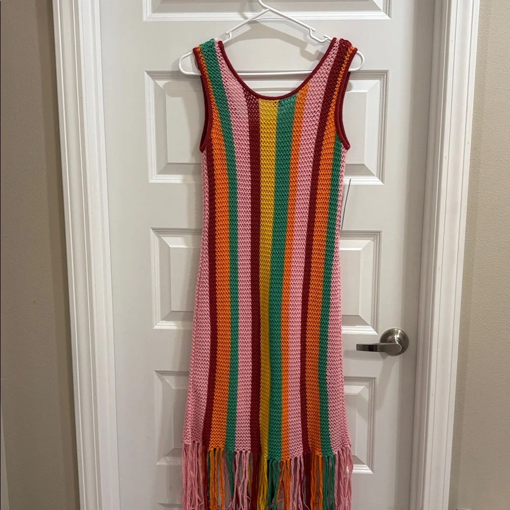 ✨NWT~FARM Rio x Anthropologie Striped Midi Dress✨ - Picture 7 of 11
